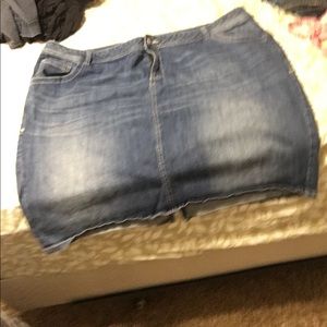 Lane Bryant Jean Skirt  26
